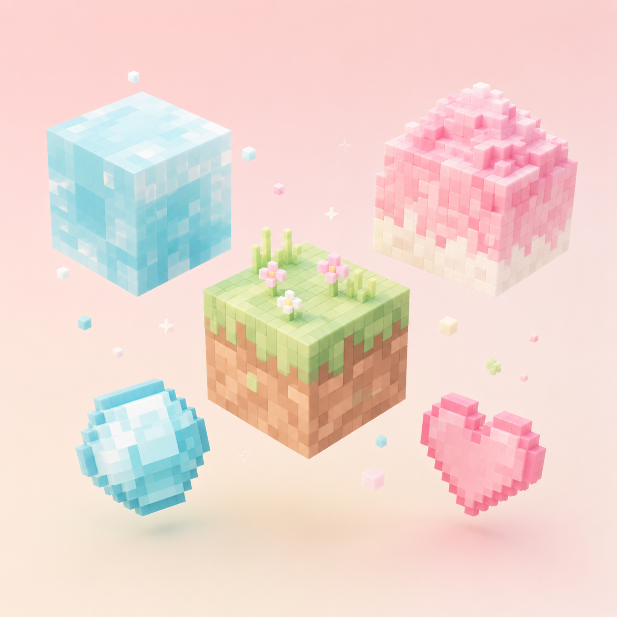 にゃんクラ2 パステルなマイクラブロックたち